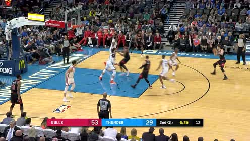 【NBA集錦】漂亮的轉(zhuǎn)移球 公牛多點連線馬爾卡寧吃餅暴扣砸筐