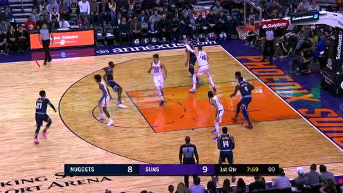 【NBA集锦】贝恩斯被五花肉直接撞飞!约基奇勾手入袋轻取两分