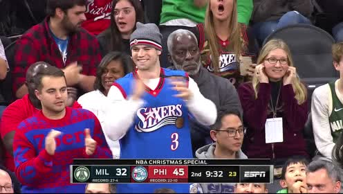 【NBA集錦】大帝全面爆發(fā) 理查德森助攻恩比德空接扣籃