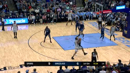 【NBA集锦】手感好会传染 阿尔德里奇莱尔斯连中半截篮