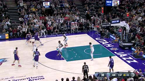 【NBA集锦】一定加倍奉还 爵士众将连飙九分打出进攻小高潮