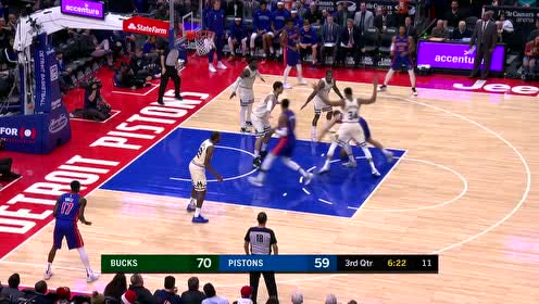 【NBA集錦】內(nèi)傳內(nèi)配合如水銀瀉地 格里芬連線德拉蒙德雙手暴扣