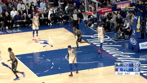 【NBA集錦】步行者真核 TJ沃倫連續(xù)攻筐費(fèi)城人擋不住