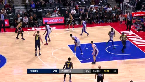 【NBA集錦】活塞籃下城門大開 麥克德莫特跳步上籃大廳活塞