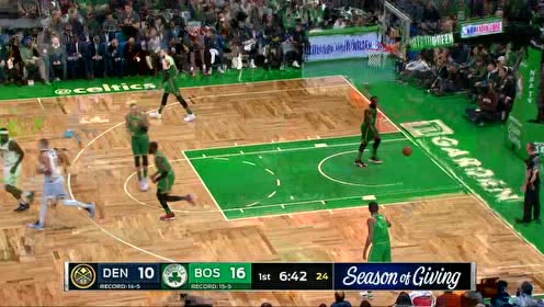 【NBA集锦】今天攻得很坚决 约基奇背打布朗勾手上篮