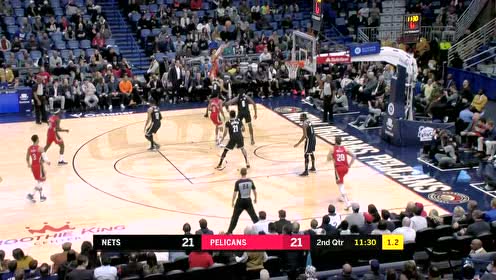 【NBA集錦】撤步三分張弓搭箭 海耶斯底角出手一箭穿心