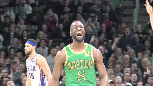 【NBA集锦】沃克借单挡三分出手打进3+1! 兴奋的庆祝动作依旧搞笑