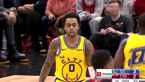 【NBA集锦】两记三分势如闪电 拉塞尔火热手感开场双杀
