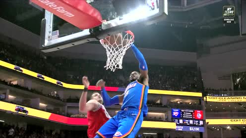 【NBA集錦】保羅妙傳送到位 諾埃爾滑翔起飛單手隔扣對手