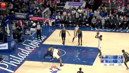 【NBA集錦】商業(yè)聯(lián)盟也有溫情 TJ麥康奈爾回歸費(fèi)城得到全場(chǎng)歡呼