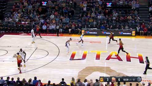 【NBA集錦】米切爾空配助攻 戈貝爾隔著麥基完成暴扣