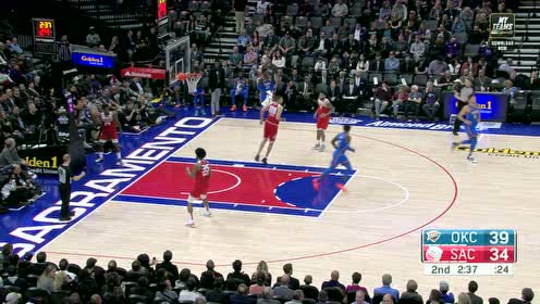 【NBA集錦】多特爾與亞當(dāng)斯默契配合 接擊地妙傳空切扣籃