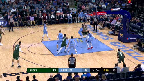 【NBA集锦】背打转身一气呵成 字母哥冲击篮下轻松得手