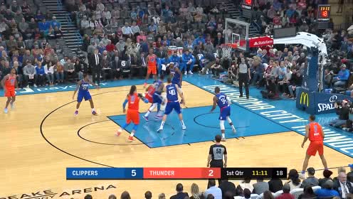 【NBA集錦】這小伙子太硬了！ 亞歷山大頂著喬治完成拋投2+1