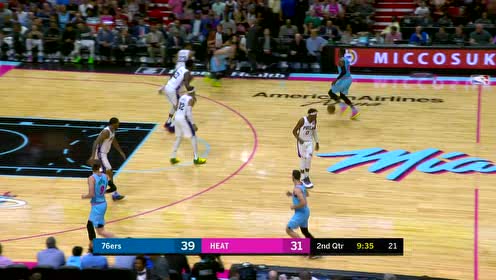 【NBA集锦】恩比德蛇皮走位极限补篮空心入网 希罗急停中投刷网命中当仁不让