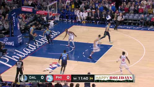 【NBA集錦】理查德森搶斷助攻西蒙斯滑翔起飛 史密斯手起刀落射進(jìn)三分