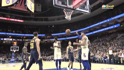 【NBA集錦】?jī)?nèi)線手感太出色 恩比德遭犯規(guī)回頭望月也能進(jìn)