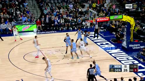 【NBA集锦】里应外合防不胜防 波特外线发射三分精准制导