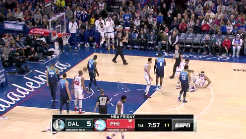 【NBA集錦】哈里斯背身強(qiáng)懟硬鑿 1V2干脆翻身收進(jìn)2+1