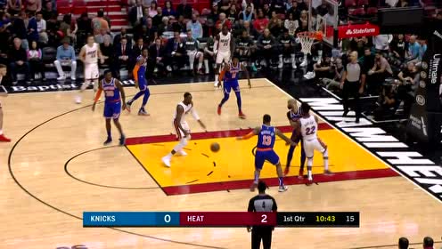 【NBA集锦】配合过分默契 巴特勒狭缝妙传助飞阿德巴约暴扣虐筐