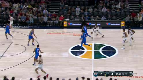 【NBA集錦】這防守形同虛設(shè) 米切爾長驅(qū)直入低手上籃得手