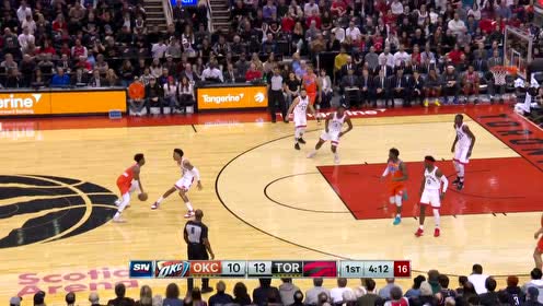 【NBA集锦】亚历山大眼观六路低手妙传 诺埃尔轻松吃饼双手虐筐