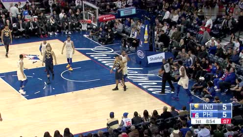 【NBA集錦】禁區(qū)我說了算 恩比德正面火鍋殘忍拒絕布羅格登