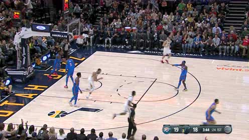 【NBA集錦】英格爾斯眼觀六路送妙傳 戈貝爾拍馬趕到雙手重扣