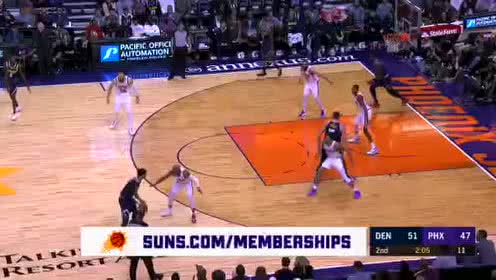 【NBA录像回放】掘金vs太阳第2节 太阳一波10-0强势追分