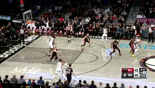【NBA集锦】坦普尔篮下精准送妙传 小乔丹不辱使命原地暴扣