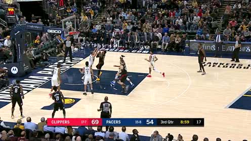 【NBA集錦】防守進(jìn)攻一把抓 特納大帽喬治之后命中三分