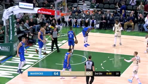 【NBA集锦】碾压强打拦不住 字母哥全面爆发抗开防守2+1