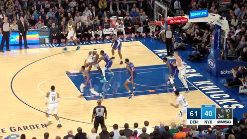 【NBA集锦】米尔萨普策应击地妙传 巴顿回环拉杆上反篮