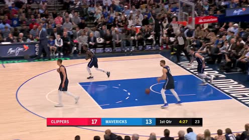 【NBA集锦】快船经典战术配合 沙梅特弧顶发炮三分入网