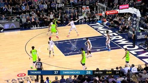 【NBA集錦】這才是老大的風(fēng)范 唐斯夾縫過人上籃得手