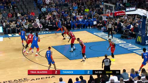 【NBA集錦】怎么突然沒防守了？保羅連續(xù)繞掩護(hù)空位出手半截籃命中