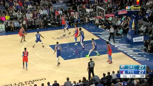 【NBA集錦】硬漢！ 恩比德防守戳到手指扭曲角度夸張 簡單治療后繼續(xù)比賽
