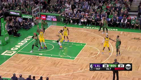 【NBA集锦】手感太柔和了 塔图姆闪转腾挪跳投压哨空心打进