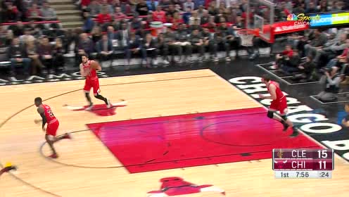 【NBA集锦】冲入内线骤起发难 汤普森旱地拔葱双臂炸筐补扣