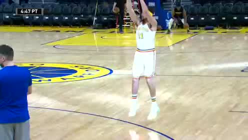 【NBA集锦】快看看这是谁!汤神身穿全套新装备训练三分状态不错