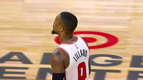 【NBA集锦】海佐尼亚快攻无私分球 利拉德三分百步穿杨