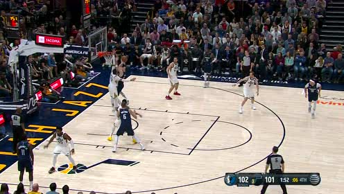 【NBA集锦】场子要亲手找回来 东契奇强打戈贝尔上篮建功