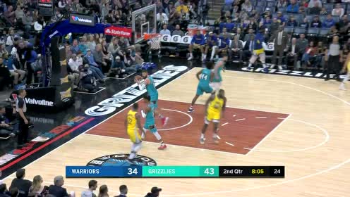 【NBA集锦】还以为是多角度回放 拉塞尔格林相同战术连中同位置三分