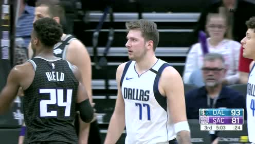 【NBA集錦】這是什么神仙手感對手暴風雨式哭泣 東契奇行進間隨手一拋2+1進賬