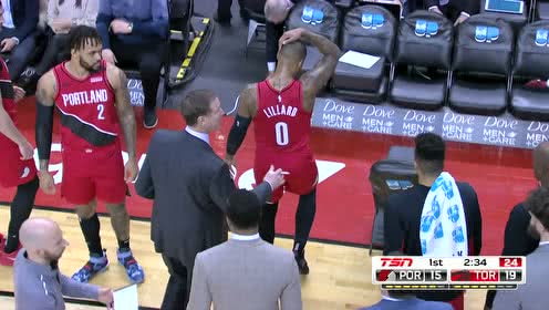 【NBA集錦】利拉德遭布切爾血帽 激烈對抗中傷到腦袋被迫下場休息