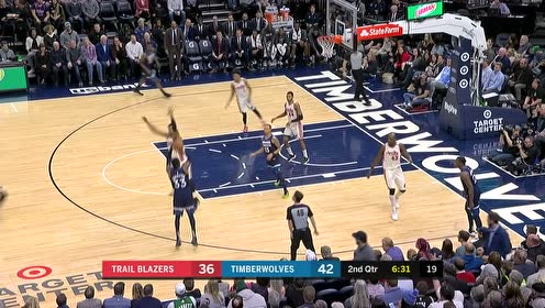 【NBA集锦】空中左手拿球右手投篮 维金斯这球动作快到看不清