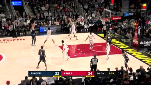 【NBA集錦】?jī)?nèi)外兩開花！約基奇弧頂三分一箭穿心