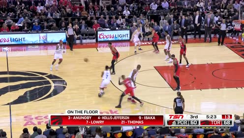 【NBA集錦】這比范喬丹還彪悍啊 洛瑞接球就投三分應(yīng)聲涮網(wǎng)