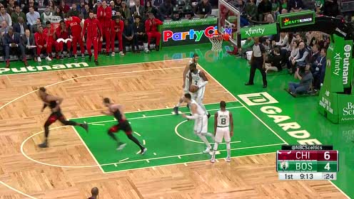【NBA集锦】年纪轻轻大有可为!新秀加福德戏耍布朗起身暴扣