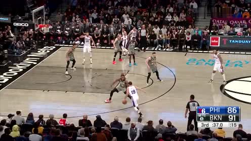 【NBA集錦】西蒙斯vs籃網(wǎng)集錦 34+12+12迎面大帽丁威迪鎖定勝局